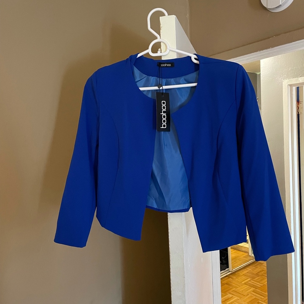 Crop 3/4 sleeve blazer NWT